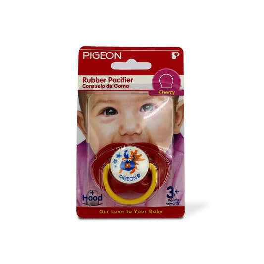 PIGEON PACIFIER RUBBER 3+ M CHERRY N854