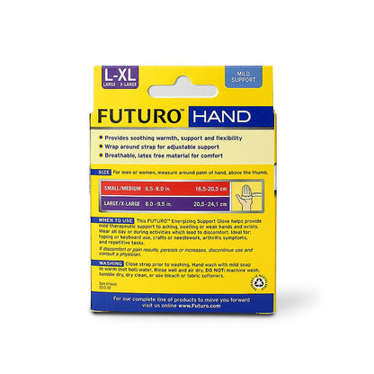 FUTURO HAND ENERGIZING SUPPORT GLOVE L-XL