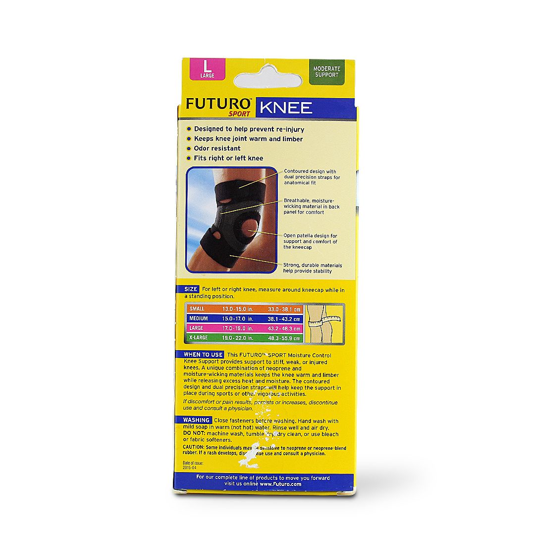 FUTURO KNEE SPORT MOISTURE CONTROL SUPPORT L