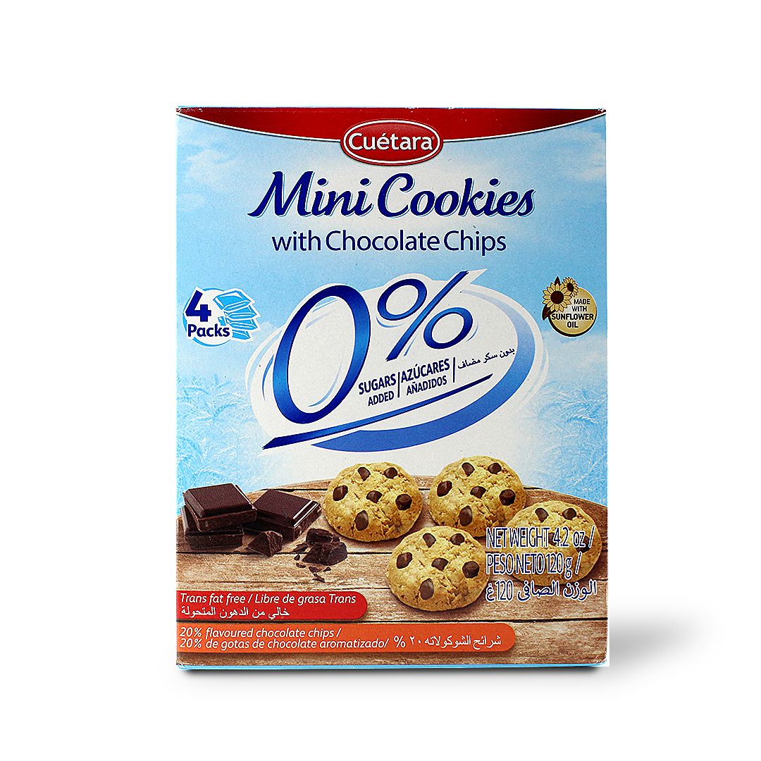 DIGESTA MINI CHOCOLATE CHIP COOKIE ZERO % SUGARS ADDED 120 G