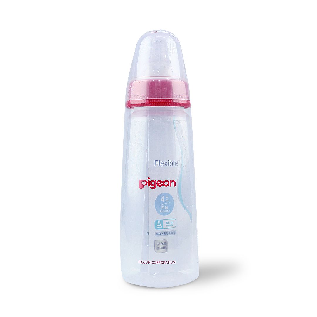 PIGEON BOTTLE PLASTIC M 200 ML CLEAR 26009