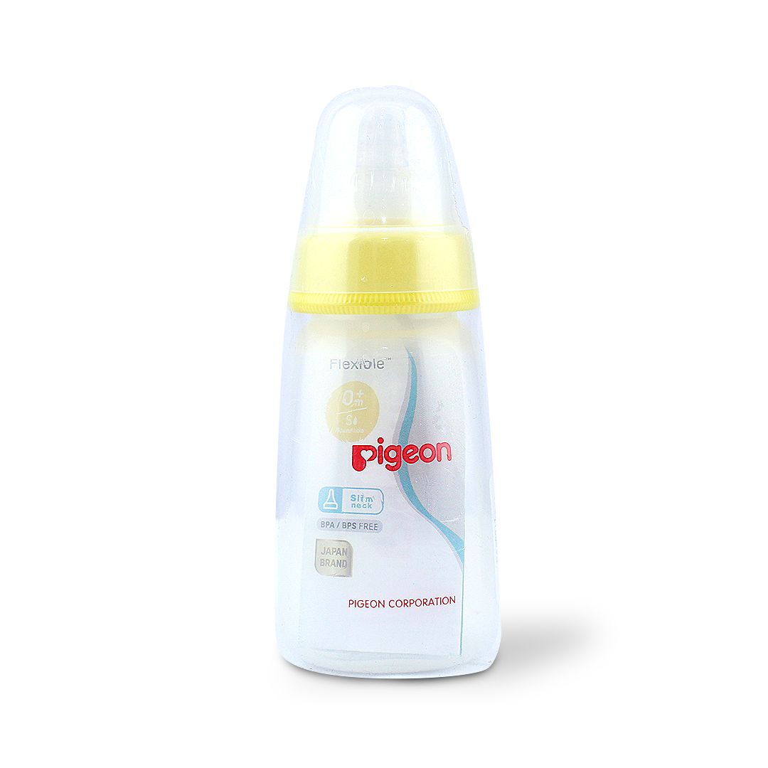 PIGEON BOTTLE PLASTIC S 120 ML CLEAR 26011