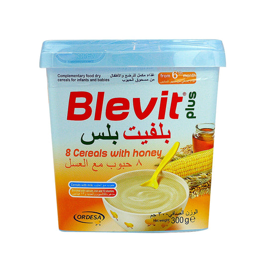 BLEVIT PLUS 8 CEREALS WTH HONEY 300 G