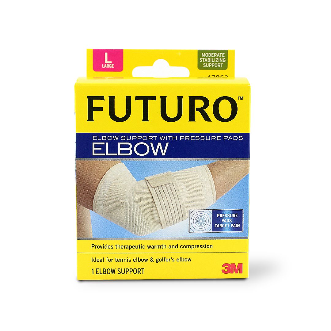 FUTURO ELBOW SUPPORT PRESSURE PADS L