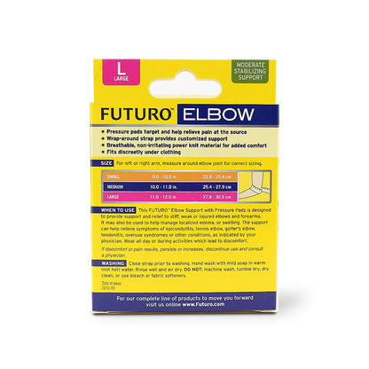 FUTURO ELBOW SUPPORT PRESSURE PADS L