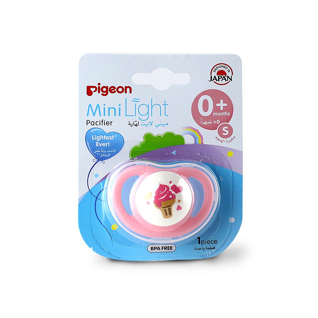 PIGEON SILICONE PACIFIER MINILIGHT 0+ 78458