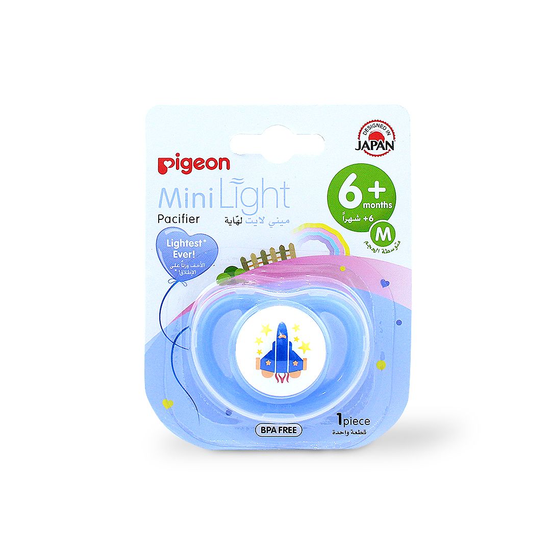 PIGEON SILICONE PACIFIER MINILIGHT 6+ 78460