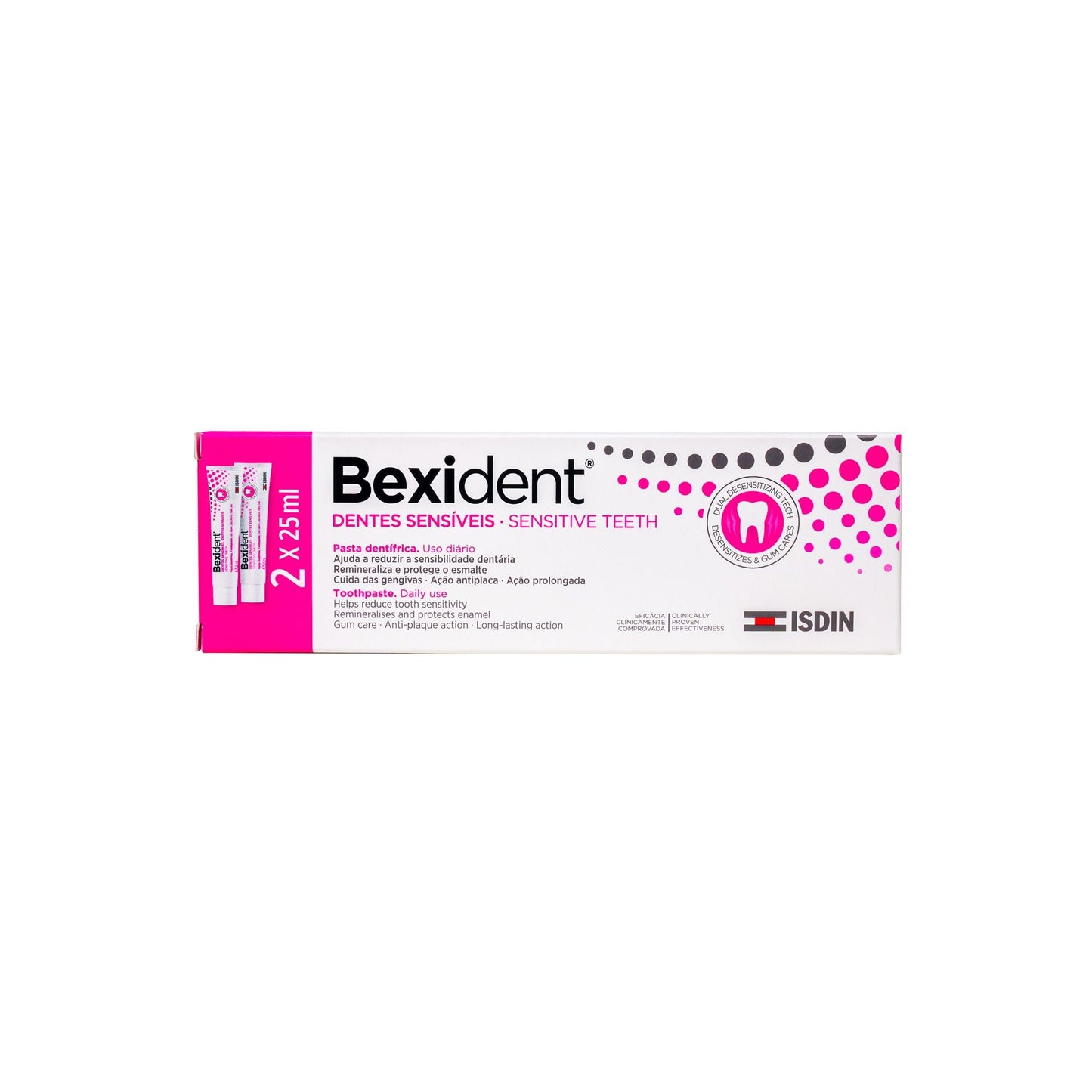 ISDIN BEXIDENT SENSITIVE TEETH TOOTH PASTE 2 X 25 ML