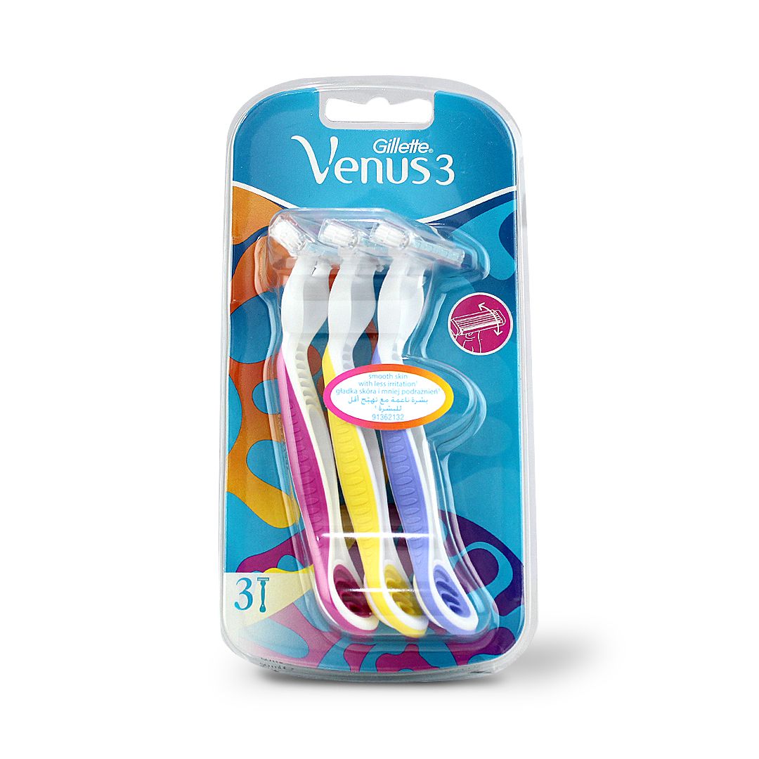 GILLETTE SIMPLY VENUS 3 PLUS DISPOSABLE RAZOR 3 S