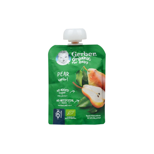 GERBER ORGANIC PEAR APPLE BANANA PUREE 90 G