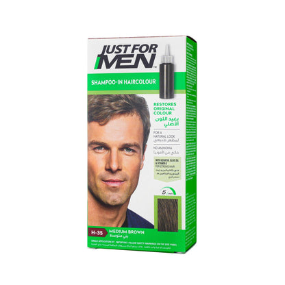 JUST FOR MEN HAIR COLOR HEAD MEDIUM BROWN