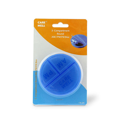 CARE WELL 3-COMPARTMENT PILL BOX L CW 209