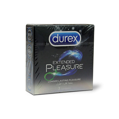 DUREX CONDOM EXTENDED PLEASURE 3 S