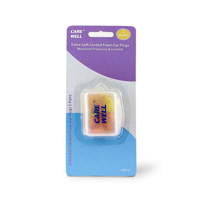 CARE WELL CORDED SOFT FOAM EAR PLUG 517