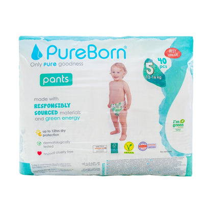 PUREBORN PANTS 5 NAPPY 40 S