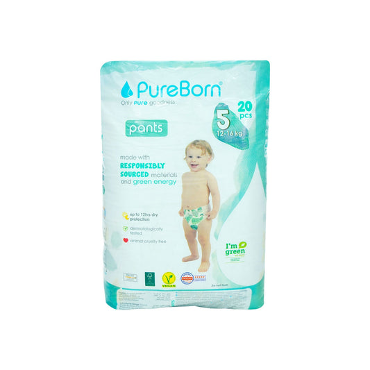 PUREBORN PANTS 5 NAPPY 20 S