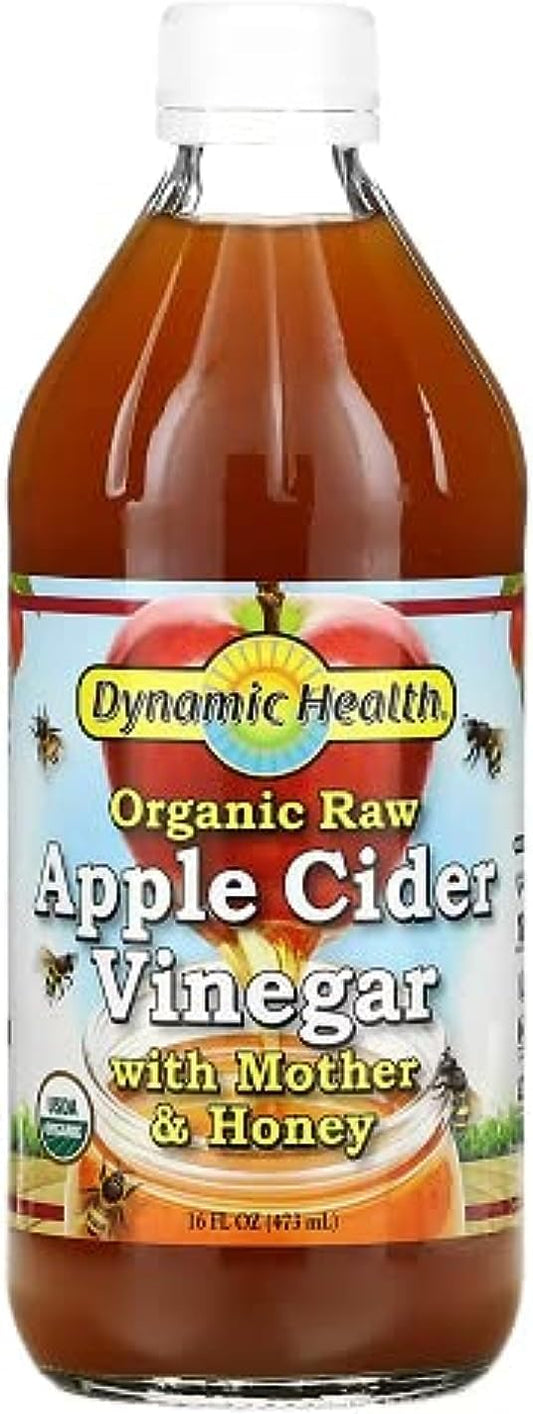 ORGANIC RAW APPLE CIDER VINEGAR WITH MOTHER & HONEY 473ML