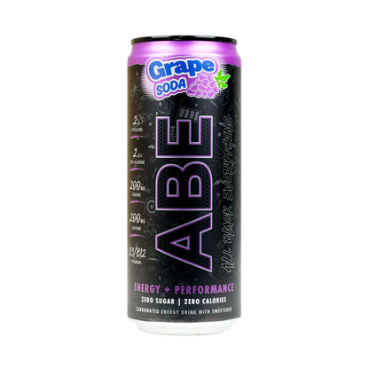 AN ABE ENERGY + PERFORMANCE AMERICAN GRAPE SODA 330 ML