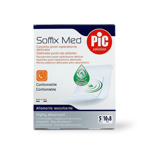 PIC PLASTER SOFFIX MED 10 CM X 8 CM 5 S