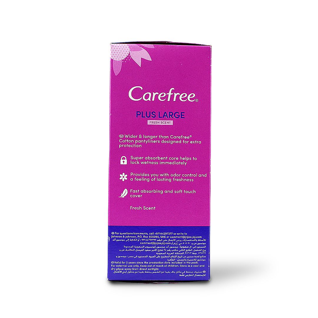 CAREFREE PLUS PANTYLINERS LARGE FRESH SCENT 20 S