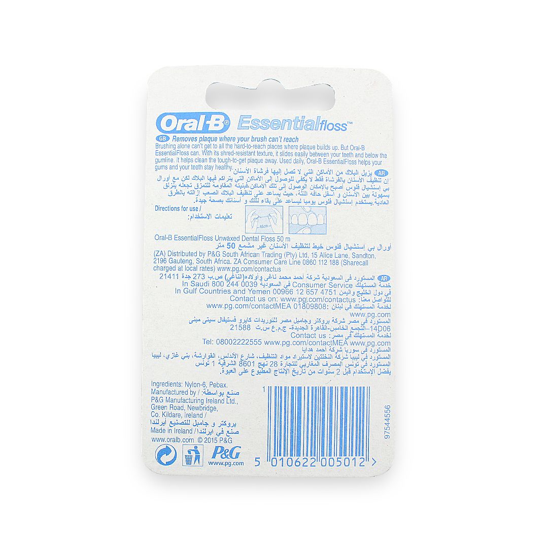 ORAL B FLOSS ESSENTIAL UNWAXED - 28085