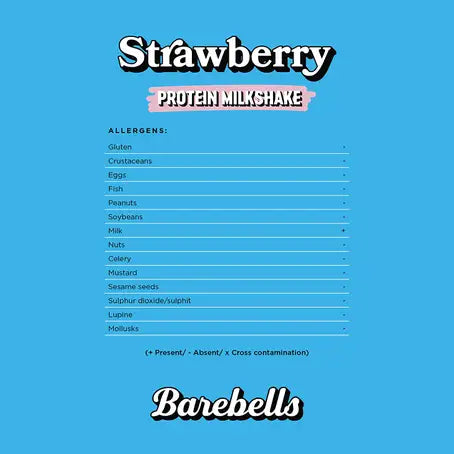 BAREBELLS PROTEIN MILKSHAKE STRAWBERRY 330 ML