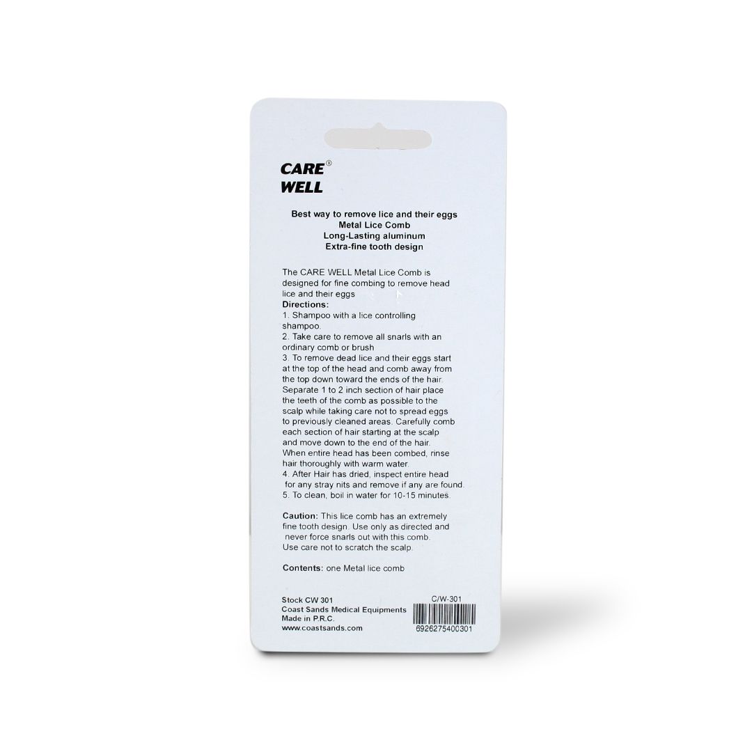 CARE WELL LICE COMB CW 301