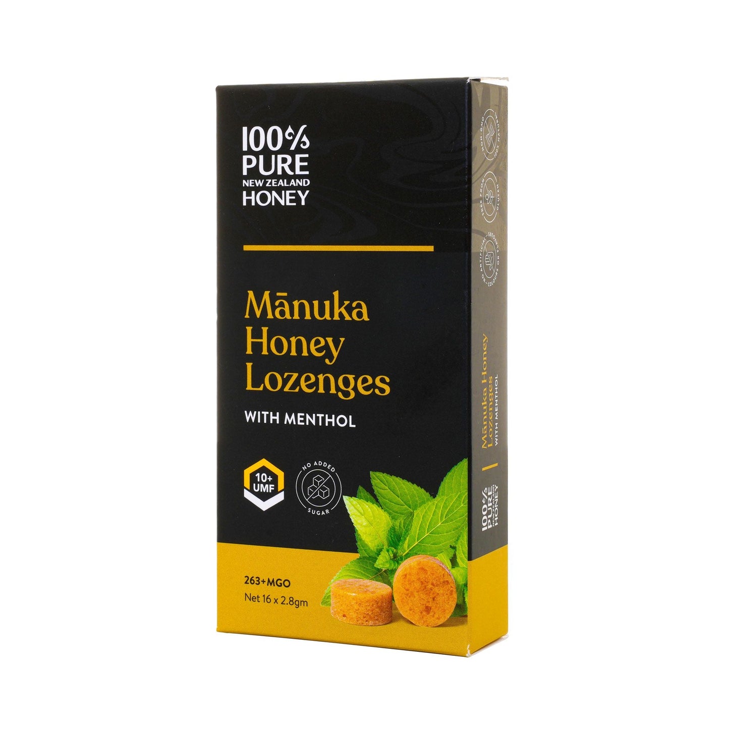 PURE MANUKA HONEY UMF 10+ MENTHOL LOZENGES 16 S