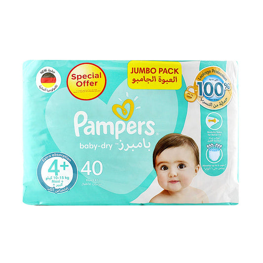 PAMPERS 4+ LARGE 40 S @ 16 % OFF