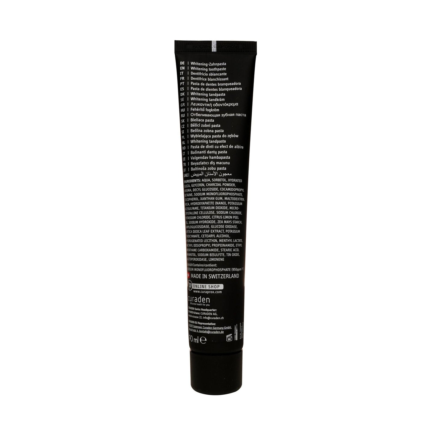 CURAPROX TOOTH PASTE BLACK IS WHITE 90 ML