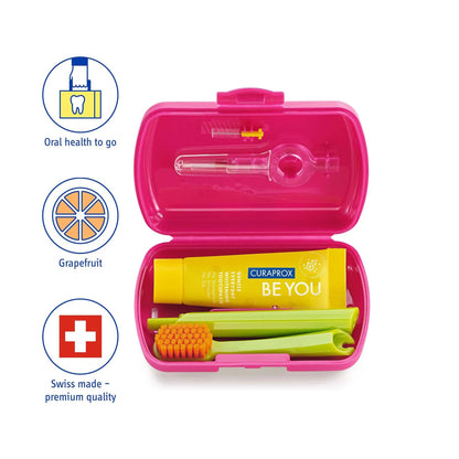 CURAPROX DENTAL TRAVEL SET MAGENTA