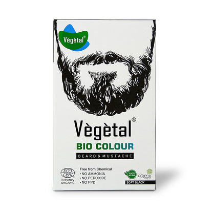 VEGETAL BIO COLOUR BEARD & MOUSTACHE DYE SOFT BLACK