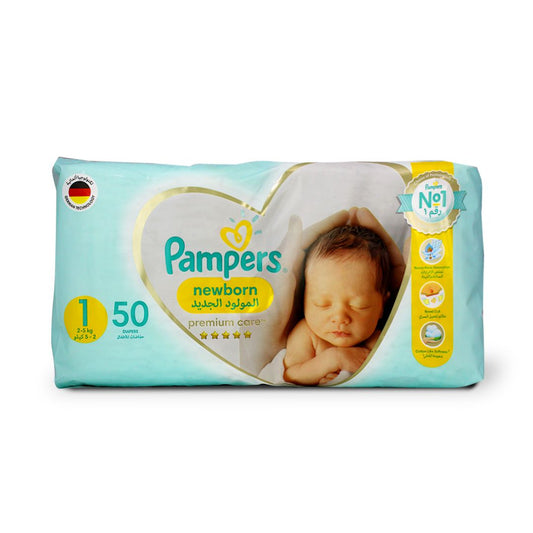 PAMPERS PREMIUM 1 NEW BORN 50 S