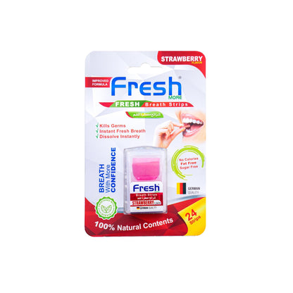 FRESH MOUTH BREATH STRIPS STRAWBERRY 24 S