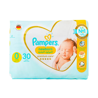 PAMPERS PREMIUM 0 NEW BORN 30 S