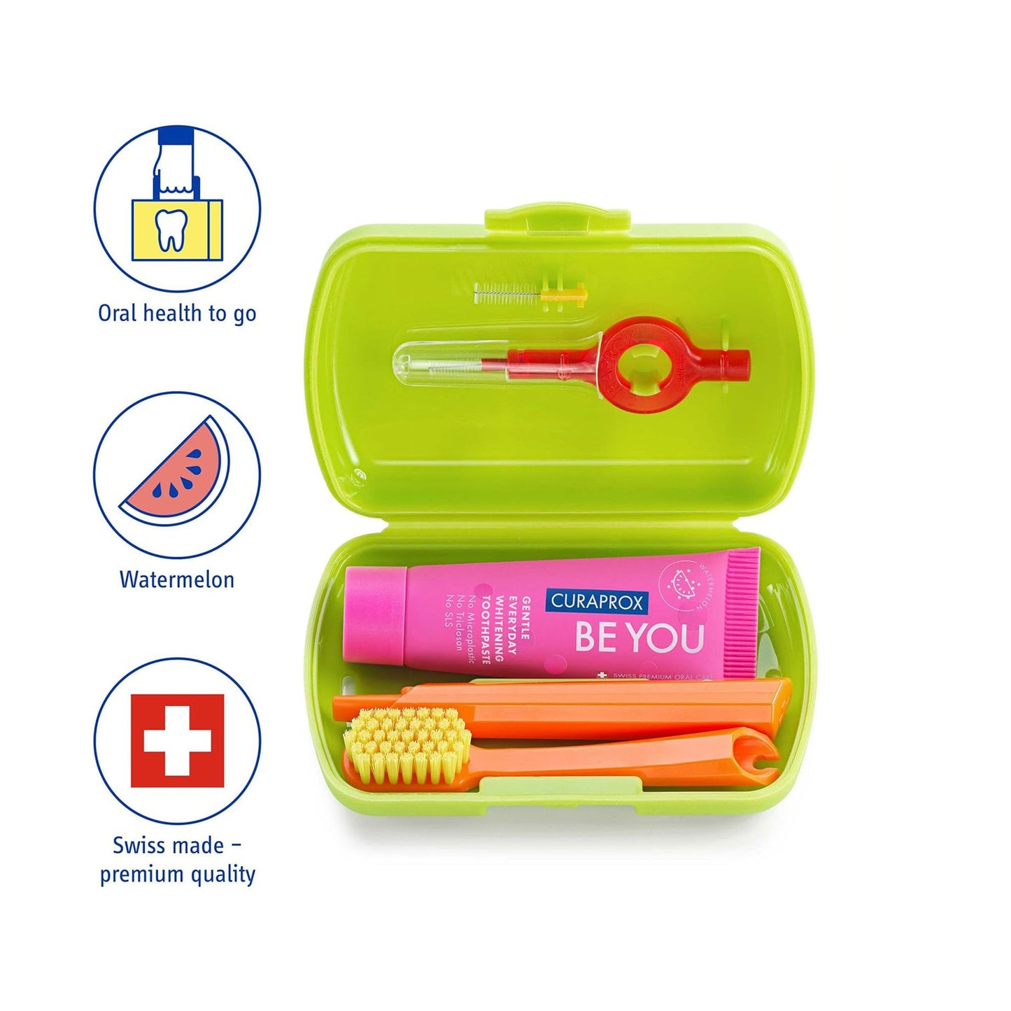 CURAPROX DENTAL TRAVEL SET GREEN