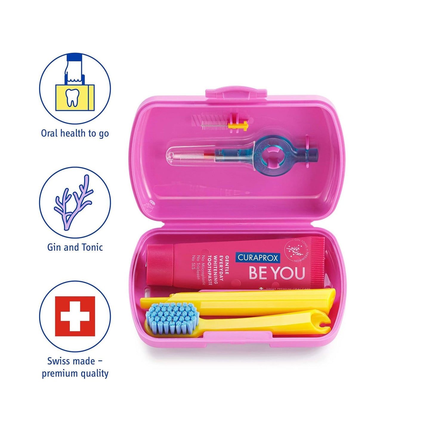 CURAPROX DENTAL TRAVEL SET PINK