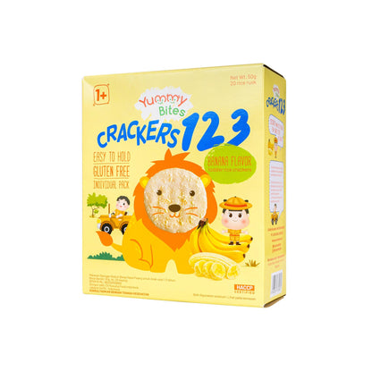 YUMMY BITES 123 CRACKERS BANANA 50 G