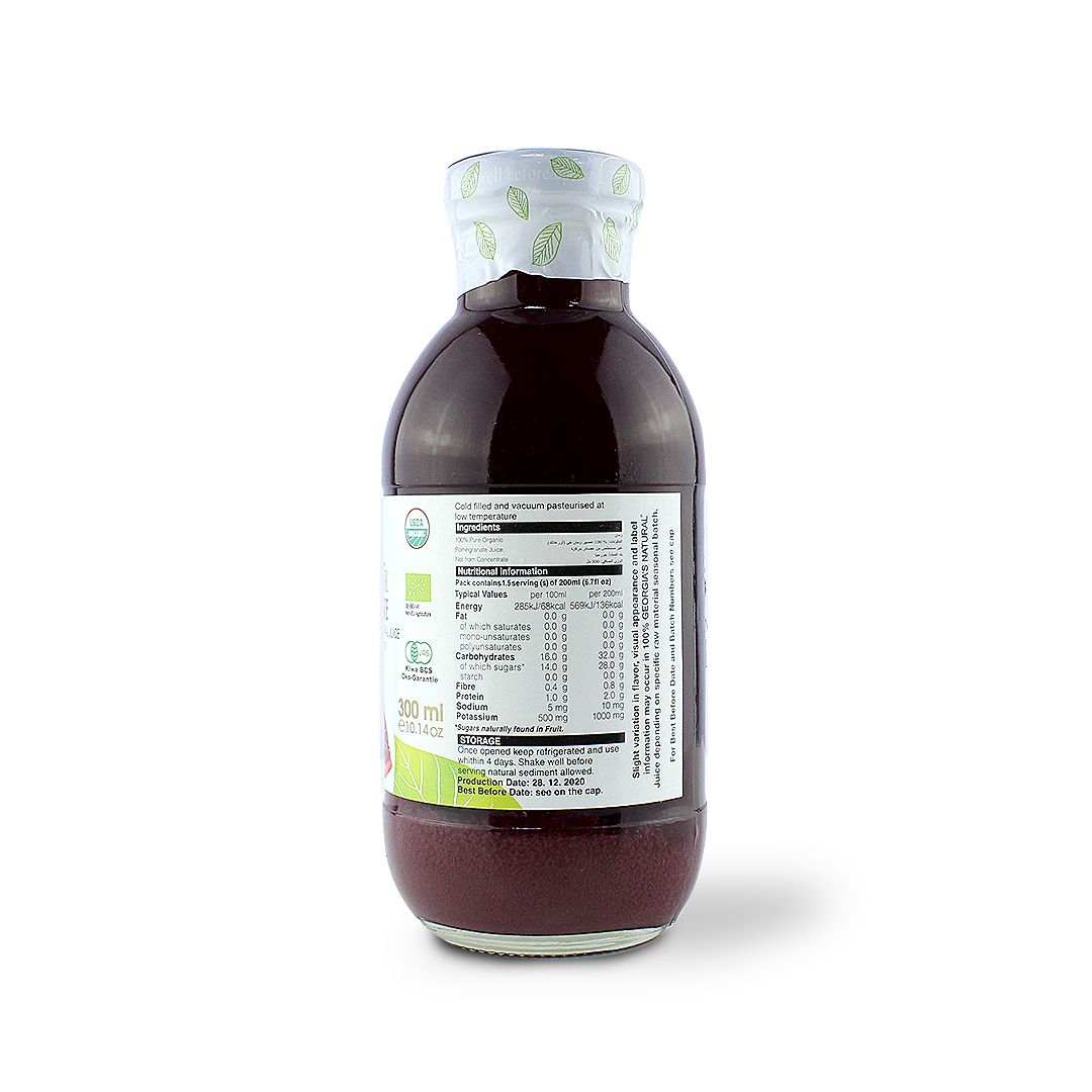 GEORGIAS NATURAL ORGANIC POMEGRANATE JUICE 300 ML