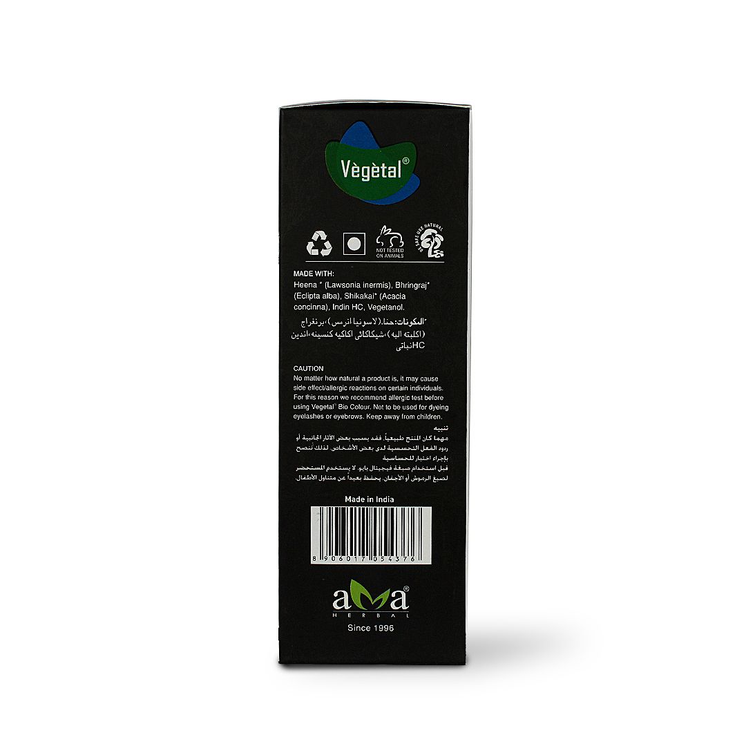 VEGETAL BIO COLOUR HAIR DYE SOFT BLACK