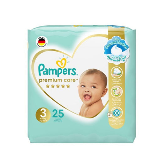 PAMPERS PREMIUM 3 MEDIUM 25 S