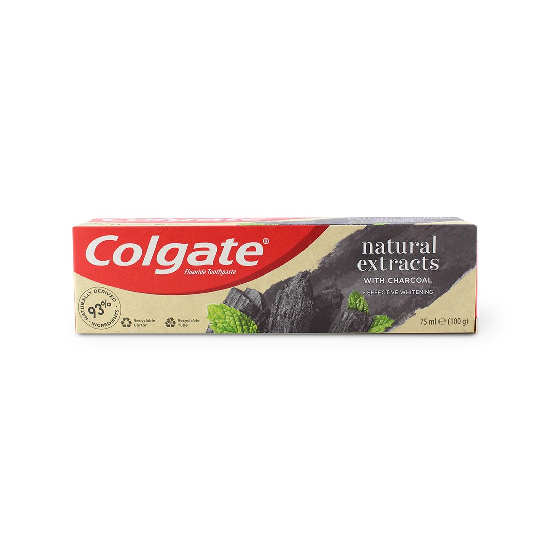 COLGATE TOOTH PASTE NATURAL EXTRACT ACT-CHARCOAL 75 ML