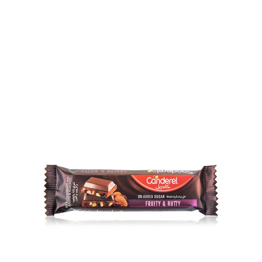 Canderel fruity and nutty Chocolate Bar 27G