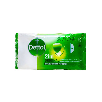 DETTOL WIPES ORIGINAL 80 S