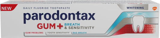 PARODONTAX TOOTH PASTE GUM + BREATH & SENSITIVITY WHITENING 75 ML