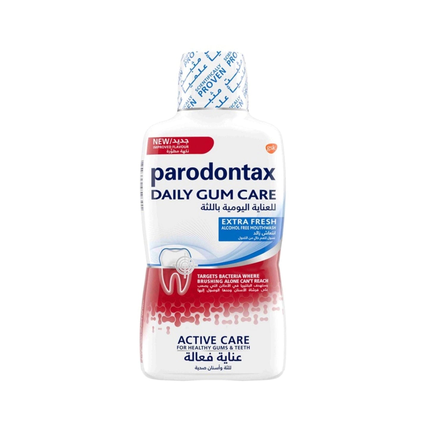 PARODONTAX MOUTHWASH DAILY GUM CARE EXTRA FRESH 500 ML