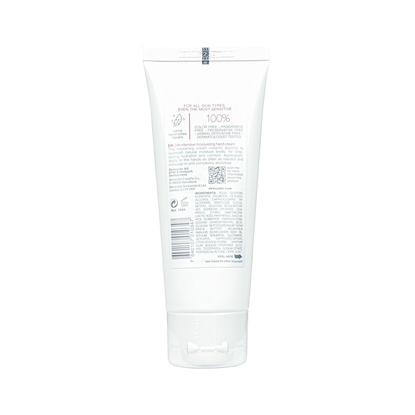 SKINCODE ESSENTIALS 24H INTENSIVE MOISTURIZING HAND CREAM 75