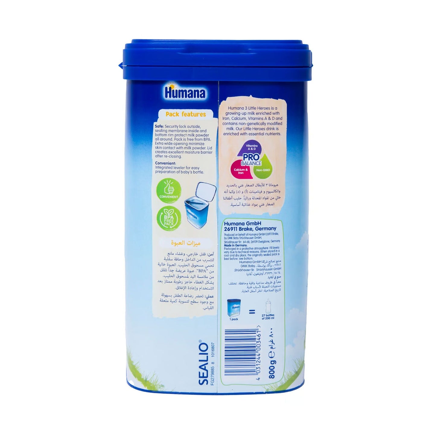 HUMANA 3 MILK 800 G