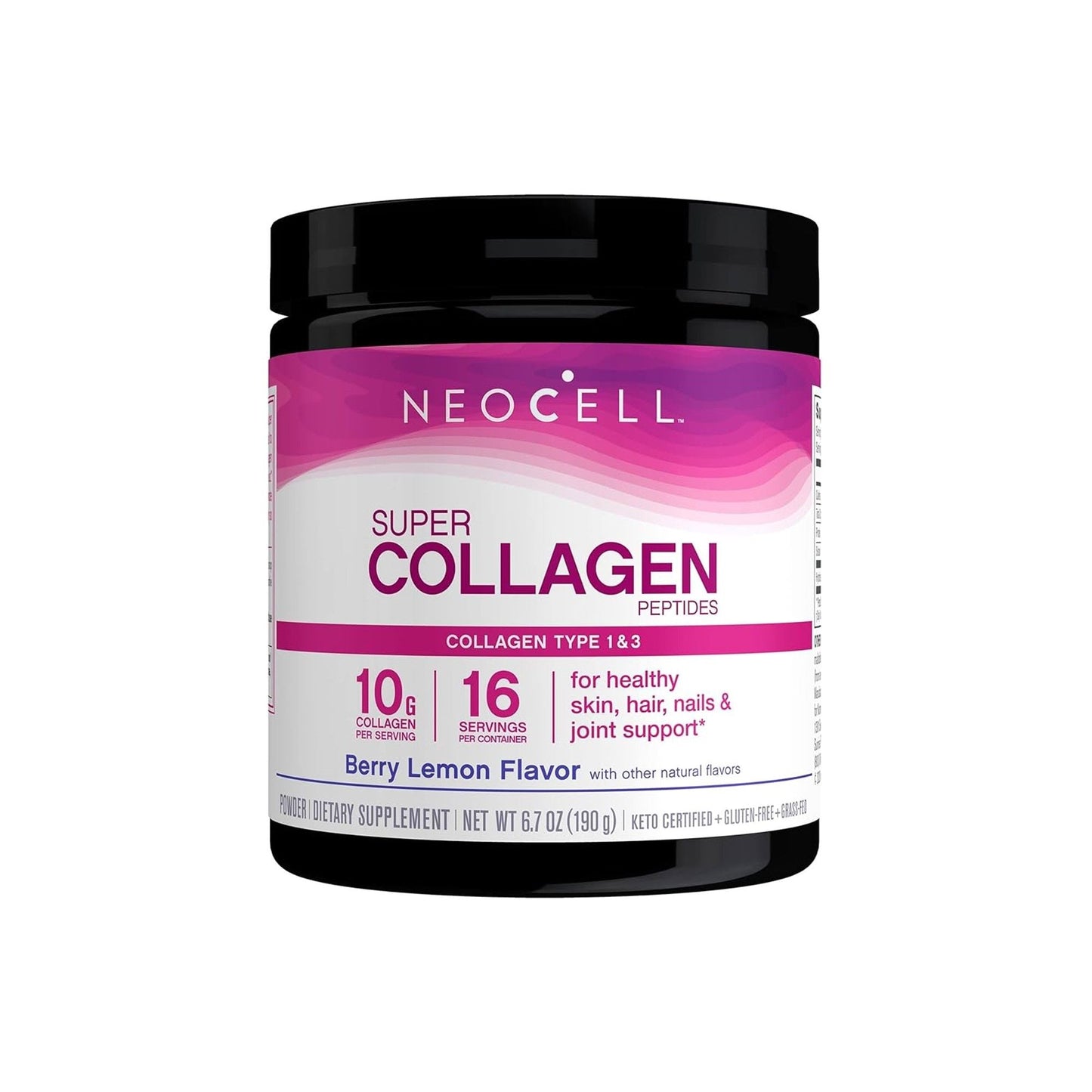 NEOCELL SUPER COLLAGEN PEPTIDES BERRY LEMON POWDER 190 G