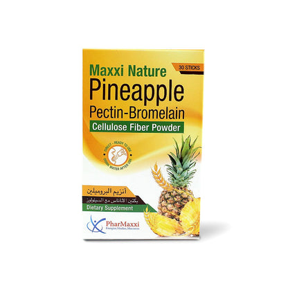 MAXXI NATURE PINEAPPLE PECTIN BROMELAIN POWDER STICKS 30 S